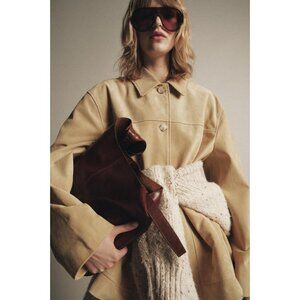 ZARA SUEDE LEATHER JACKET ZW COLLECTION LIMITED EDITION